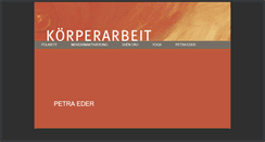 Desktop Screenshot of petra-eder.at