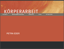 Tablet Screenshot of petra-eder.at
